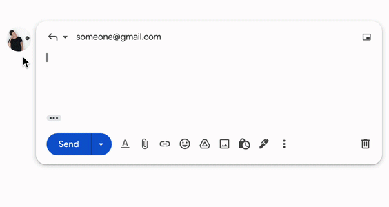 Example of how the q-codes setup work in Google Gmail